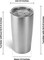 Makerflo 20 oz Stainless Steel Tumbler with Lid and Straw , Craft-Ready for DIY Gifts & Personalization (Epoxy, UV DTF, Vinyl, and Laser Engraving)